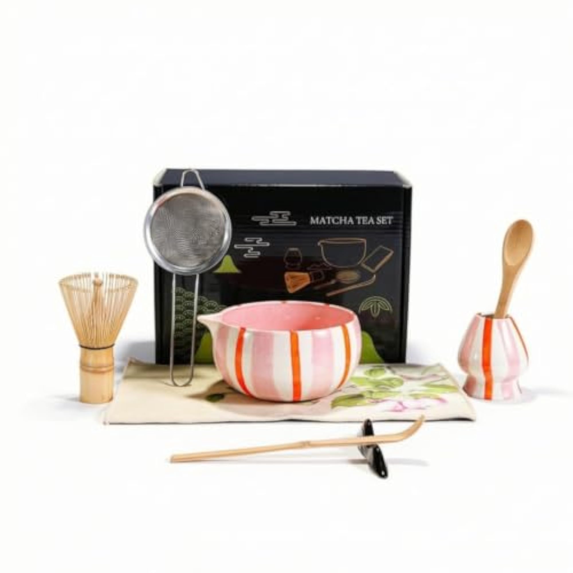 8 Pieces Elegant Matcha Tea Set with Whisk