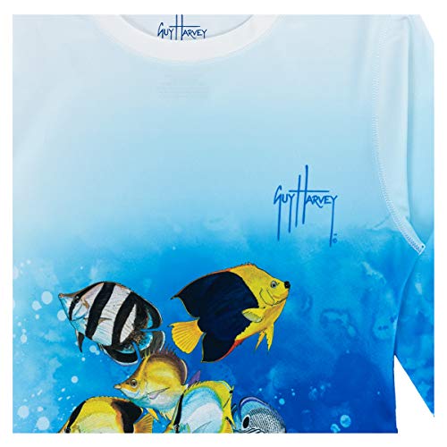 Guy Harvey Girl's Long Sleeve Performance Shirt with 30+ UPF Sun Protection3