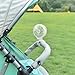 HomeLifairy Portable Stroller Fan, USB or Rechargeable Battery Operated with 3 Speeds and 360°Rotate, Cooling Clip On for Baby Crib Travel Car Seat White