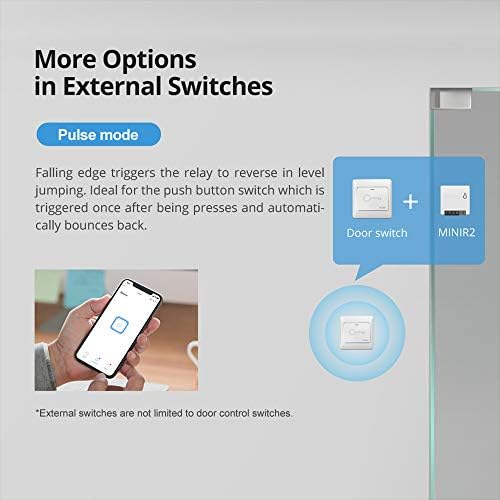 SONOFF MINI R2 Smart WiFi Switch 2 Way Light Switch, Works with Amazon Alexa/Google Home, APP Remote Control, Voice Control, DIY Mode, Timer Function, LAN Control, No Hub Required, 10A/2200W