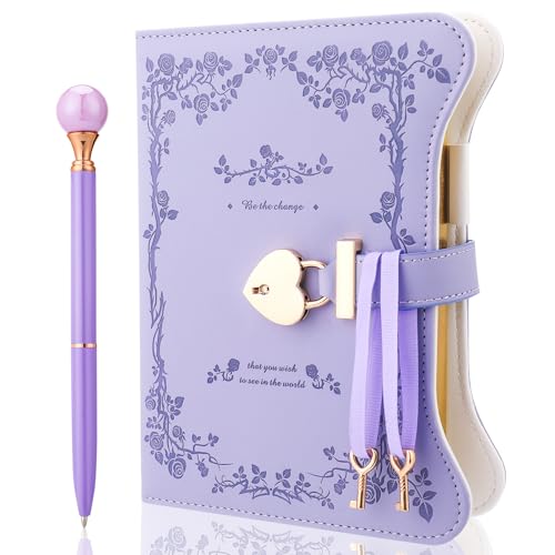 Candcamp Purple Diary with Lock for Girls