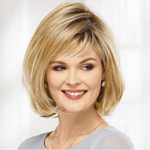Perruque synthétique d'aspect naturel pour changer de coiffure facilement
