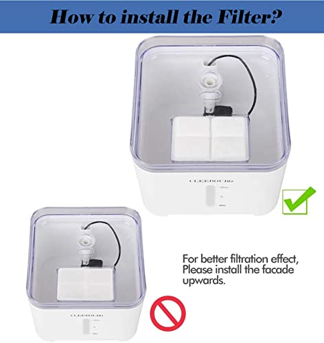 Filtros YXBQueen para fuente de agua para gatos, pack de 8 miniatura 7