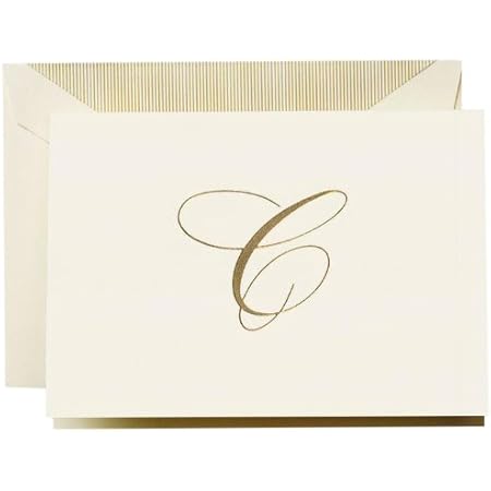 Amazon.com : Crane & Co. Hand Engraved Script 