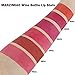 SOVONCARE MANZIMIAO 6 Colors Matte Liquid Lipstick, Wine Lip Tint Waterproof Natural Long Lasting Lip Gloss Mini Make Up Lip Sticks Wine Bottle