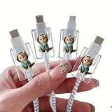 4pcs Cat Bite Wire Protector, Suitable for Apple iOS Mobile Phone Charging Cable Fixing Clip Protective Cover Data Cable Anti-Breakage, Cute Cat Data Cable Protector