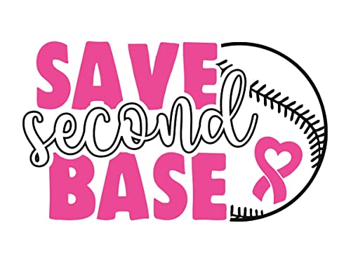 Save 2nd Base Breast Cancer Tattoos - Pink Ribbons, 25pk