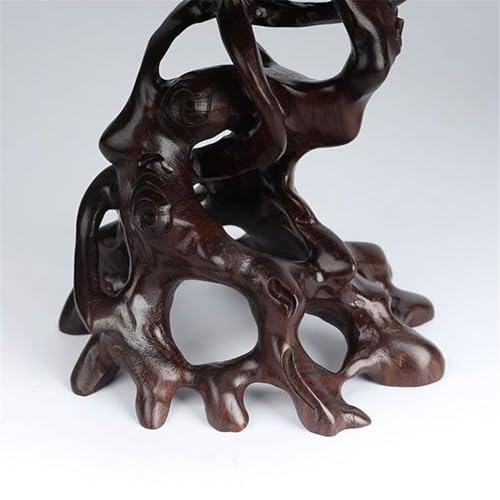 Soporte de madera para bonsái con base calada y pedestal para jarrones 5
