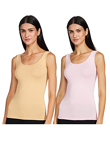 Image of Longies Women's Sleeveless Camisole (LWSLTPO2V001 Skin & Pink03 S)