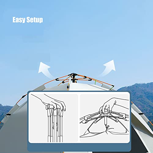 Carpa para 2 a 4 personas, impermeable para camping miniatura 5