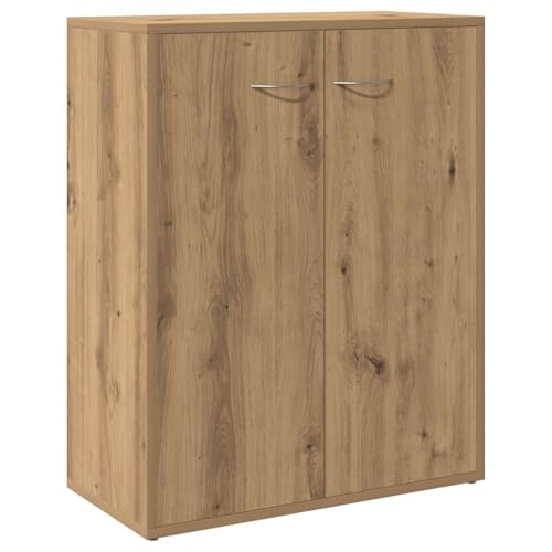 vidaXL Buffet chêne Artisanal 60x30x75 cm Bois d'ingénierie, Armoire, Placard, Buffet Haut, Armoire latérale, Armoire de Rangement, Buffet de Salon
