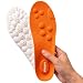 Original Stepprs Comfort Boosting Massage Insoles, 4D Memory Foam Thermal Insoles with Arch Support for Men and Women (Orange, EU 43-44)