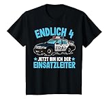 Kinder Polizei Shirt 4 Jahre Jungen | Polizei 4. Geburtstag T-Shirt