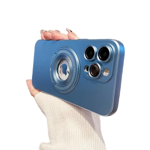 Housse protection appareil photo iPhone 13 12 11 antichoc bleue