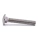 3/8-16 x 2 Carriage Bolts, 304 (18/8) Stainless Steel Carriage Screws, Round Domed Head Square Neck, Grade A2-70, Full Thread, Coarse Thread UNC, 10-Pack