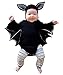 Lovelegis (6/9 Meses) Disfraz Disfraz Halloween Carnaval Cosplay - Gorro de murciélago con Orejas para bebé recién Nacido bebé niño