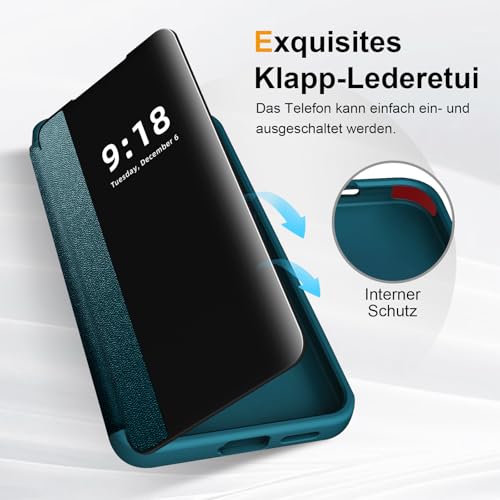 Coque Samsung S22 rabat vert résistant aux rayures et chutes 360