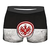 Ein-Tracht Fra-Nkfurt Herren Unterwäsche Atmungsaktive Stretch Boxershorts, Schwarz , L
