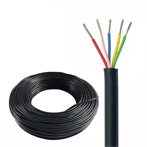 Câble PT100 isolant téflon FEP fil multiconducteur 6 conducteurs 24AWG de 30ft