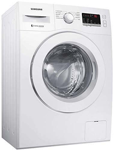 Image of Samsung 6.0 Kg Inverter 5 star Fully-Automatic Front Loading Washing Machine Appliance (WW61R20GLMW /TL, White, Hygiene steam)