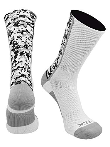 Image of TCK Athletic Crew Socks Digital Camo Football Basketball Lacrosse