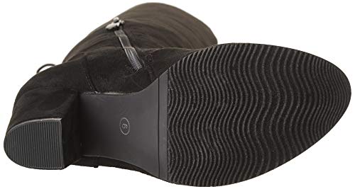 DREAM PAIRS Women's Thigh High Over The Knee Fashion Boots Block Mid Heel Long Sexy Faux Fur Boots - Image 5