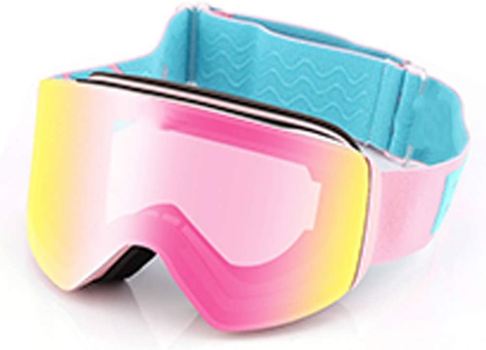 Occhiali da sci magnetici Doppi occhiali da sci antiappannamento Occhiali da sci da neve Occhiali da sci da snowboard Occhiali da motocross Protezione UV Antivento Antiappannamento Protezione deg