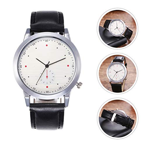 VILLCASE Relógio de Pulso Masculino Moda Retrô Luxo Couro Relógio Personalidade Negócio Relógio Quar