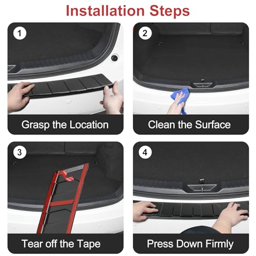 Image of Rear Bumper Protector for Mazda 2017-2025 CX5 CX-5 Car Accessories ABS Plastic Material Matte Black Resistant Trunk Door Entry Guards
