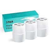 3-Pack Replacement Filter for JOLIE Shower Head, Compatible with JOLIE Shower Filter Cartridge, Reduces Chlorine, Heavy Metals & Impurities, Softens Skin & Hair