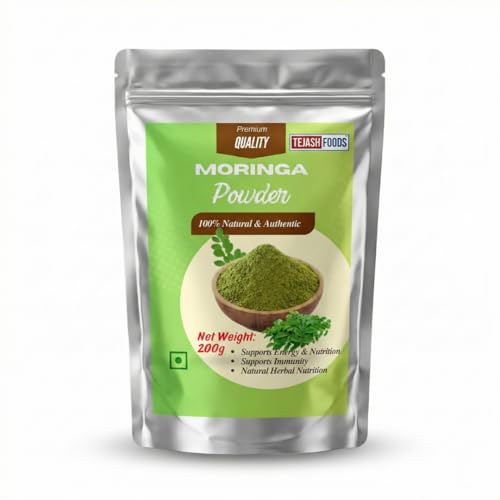Tejash Foods Moringa Powder 100% Natural | Pure Moringa Leaf Powd...
