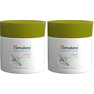 Himalaya Botanique Chest Balm P.M., Soothing, Calming and Comforting Care for Restful Nights, 1.76 oz, 2 Pack