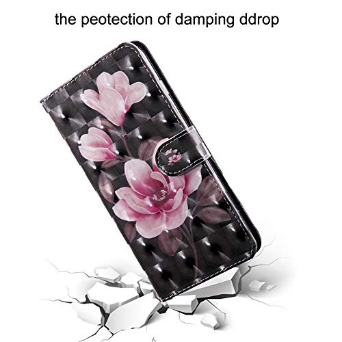 Qivstars Samsung Galaxy S7 Edge Preium Cute 3D Pu Leather Phone Case Luxury Wallet Protector Magnetic Folio Flip Protective Phone Case For Samsung Galaxy S7 Edge Three Flower Bx thumb #4