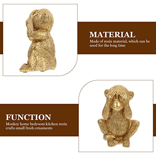 Figura Decorativa de Resina Mono Moderno miniatura 7