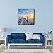 Wieco Art Bridge Canvas Prints Artwork for Wall Decor Stretched Art work Modern Canvas Wall Art for Home and office Decoration Landscape Picture Print on Canvas Art 24 by 24 inch