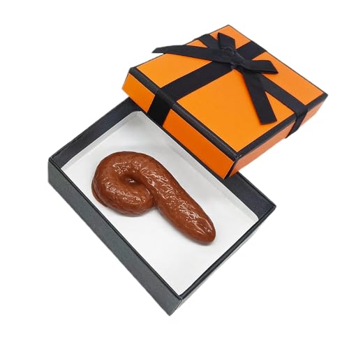 Tuxuseo Caca de broma, caja de regalo, accesorios de broma, juguete delicado para Halloween, el Día de los Inocentes