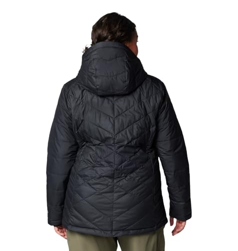 Image of Columbia Women's Omni-Heat Reflective Heavenly Hooded Hiking & Trekking Down Standard Length Jacket