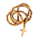 Master451's Holy Land Men's Rosary, 26 Inch Necklace, Catholic Handmade Olive Wood