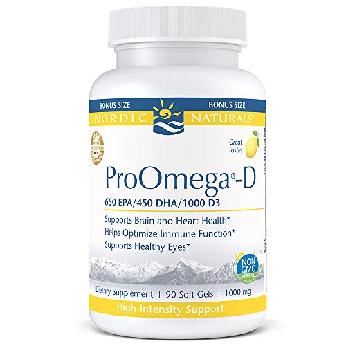Nordic Naturals ProOmega-D - Fish Oil, 650 mg EPA, 450 mg DHA, 1000
