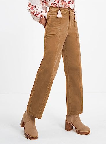 Acelitt Womens Casual Winter Straight Leg Elastic Waist Corduroy Pants with Pockets, S-XXL3