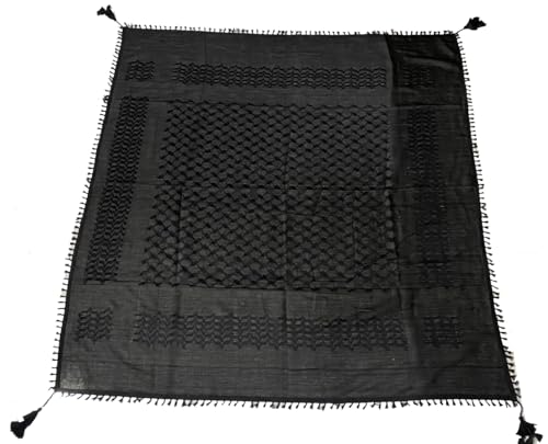 Image of Palestine Scarfs Shemagh Cotton Arab Keffiyeh Scarf Men Head Neck Face Wrap Cotton Men Military Woven Not Printed Ramadan