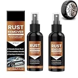 Lot de 2 pulvérisateurs antirouille pour métal, dissolvant de rouille multifonction à action rapide pour voitures, outils, boulons et plus encore (2 lots de 30 ml)