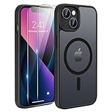TQIAHF Magnetica Cover per iPhone 13 / iPhone 14 con 2 Pellicola Vetro Temperato Protezion...