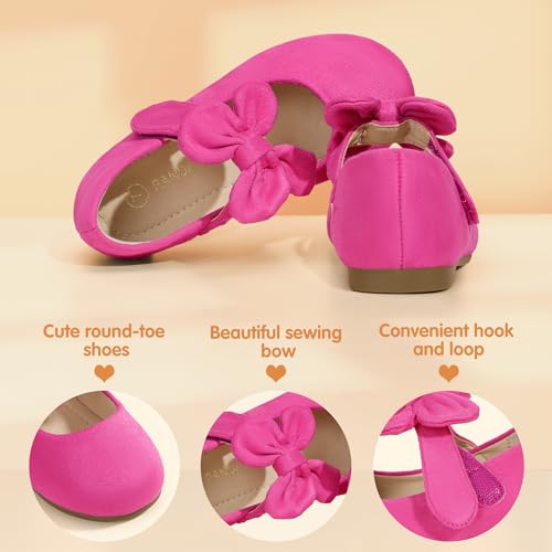 Image of PANDANINJIA Toddler Dress Shoes Flower Girls Ballet Flats