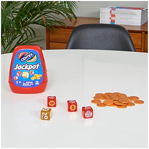 The Game Of Left Center Right, Jackpot Dice Game Small Group Or Large Party Family Travel Board Game, For Kids & Adults Ages 8 And Up #TOP5