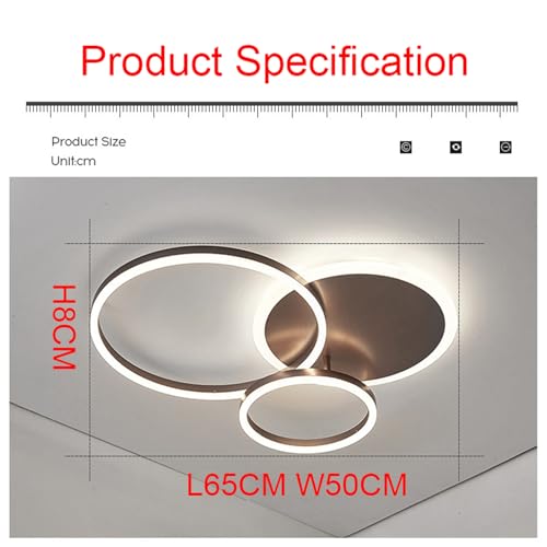 Lampe de plafond LED dimmable et télécommandée pour chambre