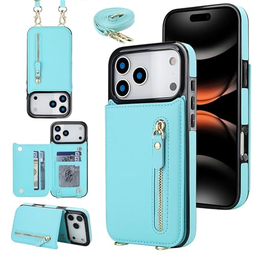 Étui portefeuille iPhone 17 Air bleu pour voyager léger au quotidien
