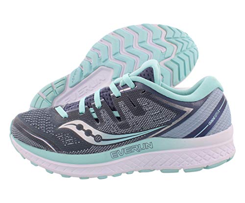 Saucony Women's Guide ISO 2 Running Shoe, Slate/Aqua, 5 M US