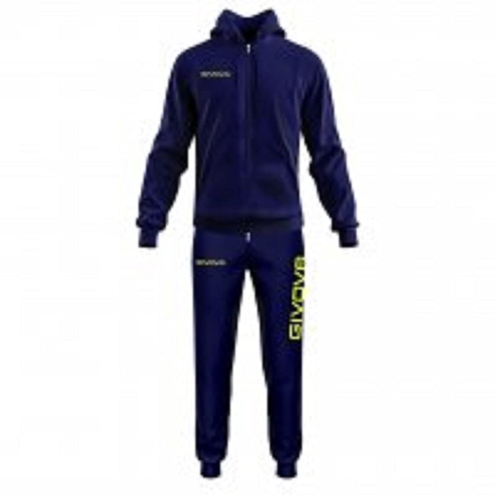 Givova King Passen, Blau/fluoreszierend Gelb, 4XL
