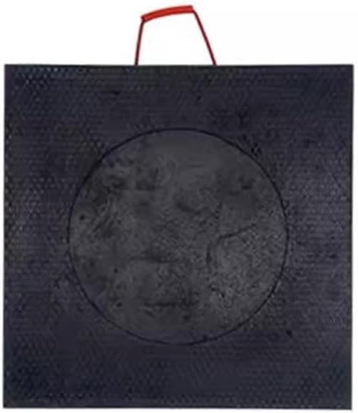 RV Leveling Blocks， Universal Leveling Pads with Non-Skid Textured Surface for Tow, Service Truck, Wrecker Landing Gear Leveling Pads(Black-A,40X40X5CM)